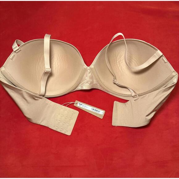 Skims Ultimate Push Up Strapless Bra Color Clay Size 44D - Picture 2 of 3